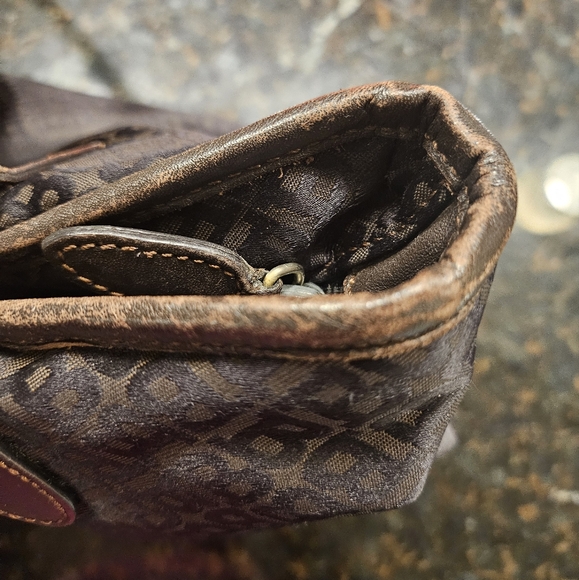 Bally Brown Monogram Canvas Tote - Picture 4 of 7